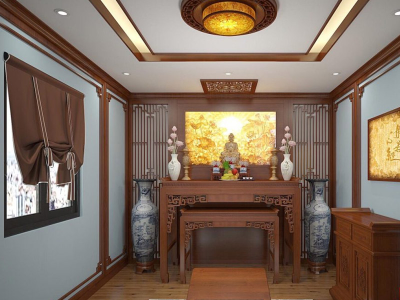 Cửa phòng thờ rộng bao nhiêu để mang lại may mắn và tài lộc?