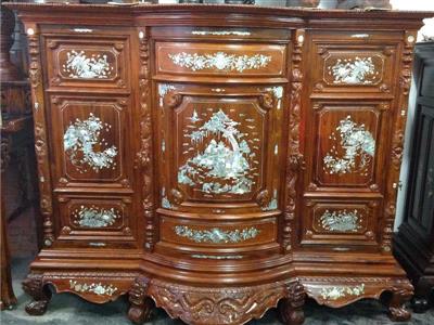 Tủ thờ đẹp khảm trai gỗ mít BTVTT-08
