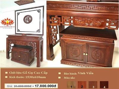 Bàn Thờ Đứng Gỗ Gụ Cao Cấp
