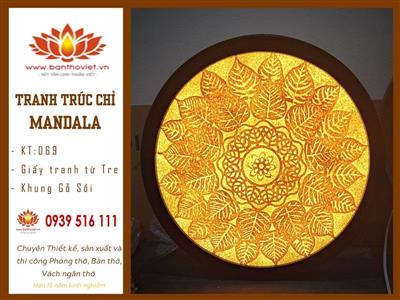 Tranh Tròn Trúc Chỉ Mandala