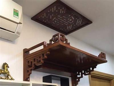 Bàn thờ treo tường gỗ tự nhiên BTTT-05